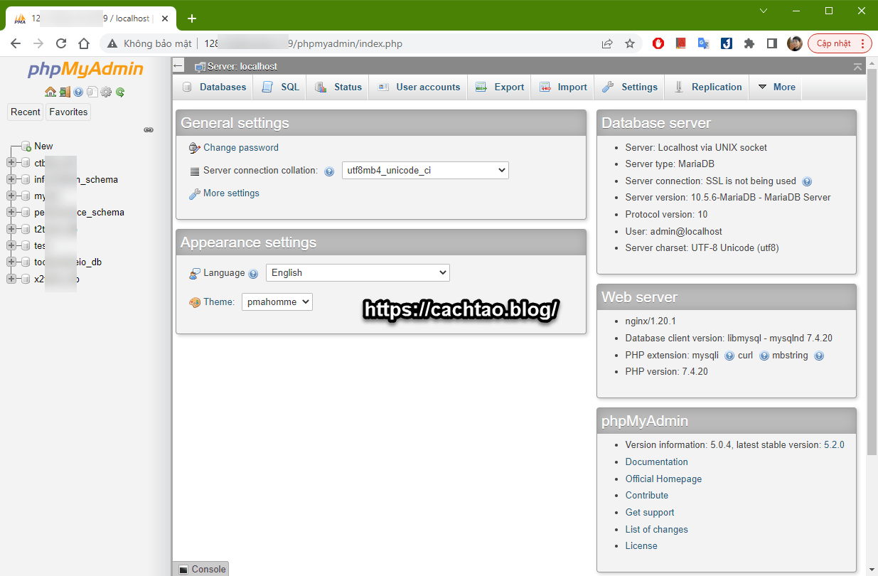 phpmyadmin